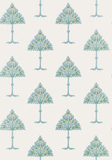 Thibaut May Tree Spa Blue Wallpaper