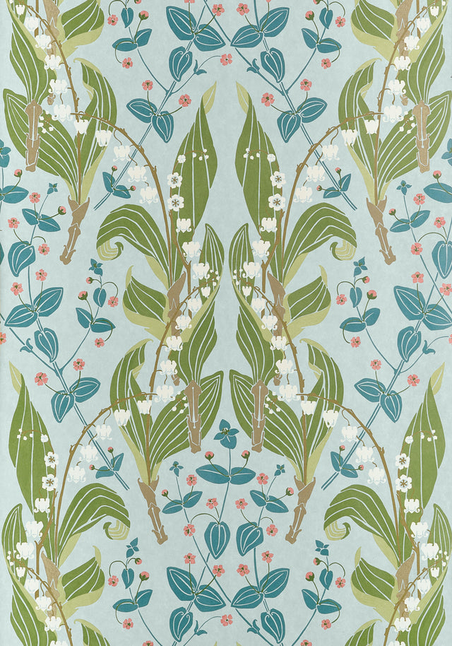 Thibaut Harbor Springs Spa Blue Wallpaper