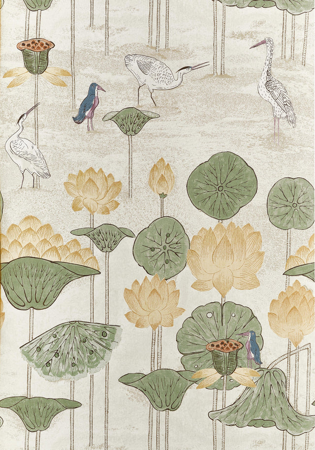 Thibaut Malea Gold Wallpaper