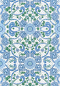 Thibaut Margaux Blue And Green Wallpaper