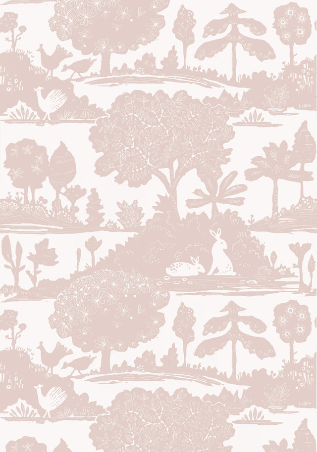 Thibaut La Foret Blush Wallpaper