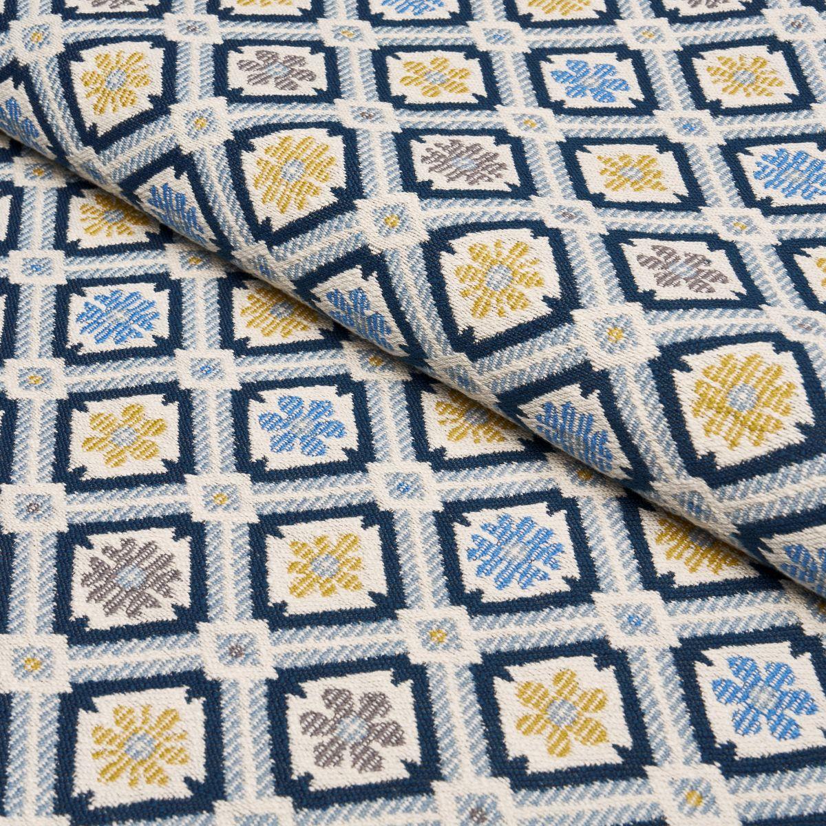 Schumacher Hospitality Savonnerie Tapestry In/ Denim Fabric