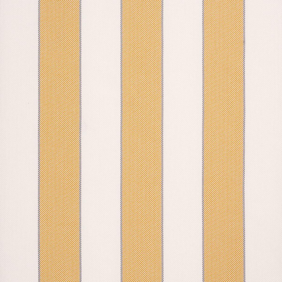 Schumacher Hospitality Blumont Stripe In/Out Marigold Fabric