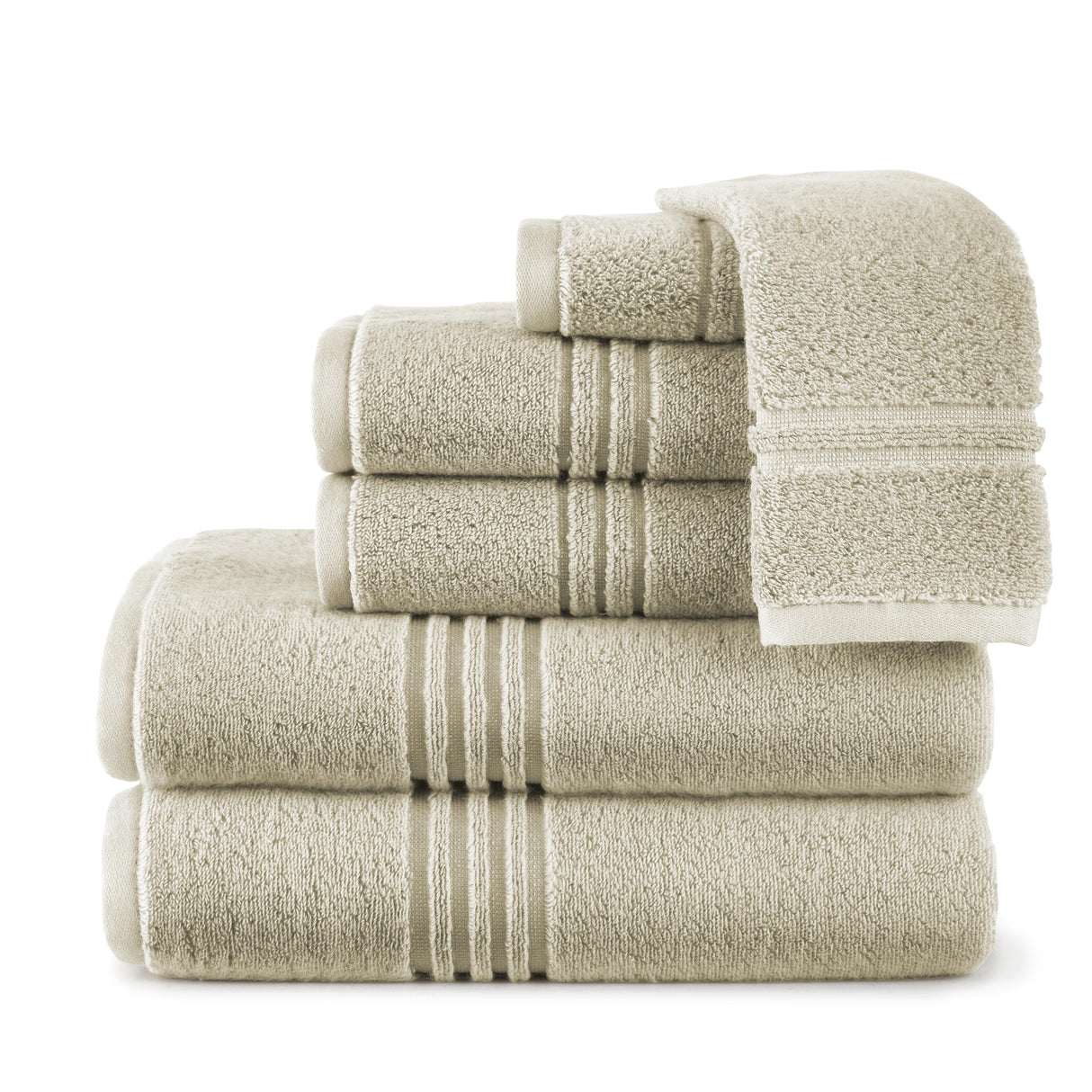 Peacock Alley Chelsea Plush Bath Towel Set LINEN