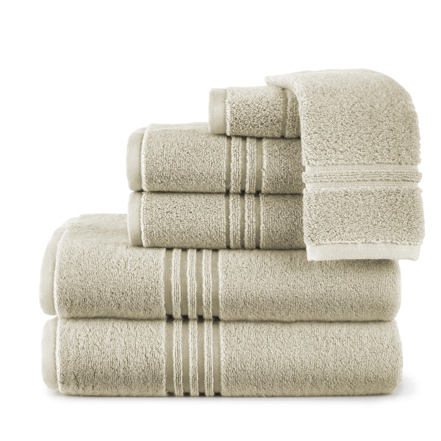 Peacock Alley Chelsea Plush Bath Towel Set LINEN