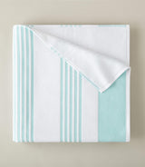 Peacock Alley AEGEAN STRIPE BEACH TOWEL Aqua