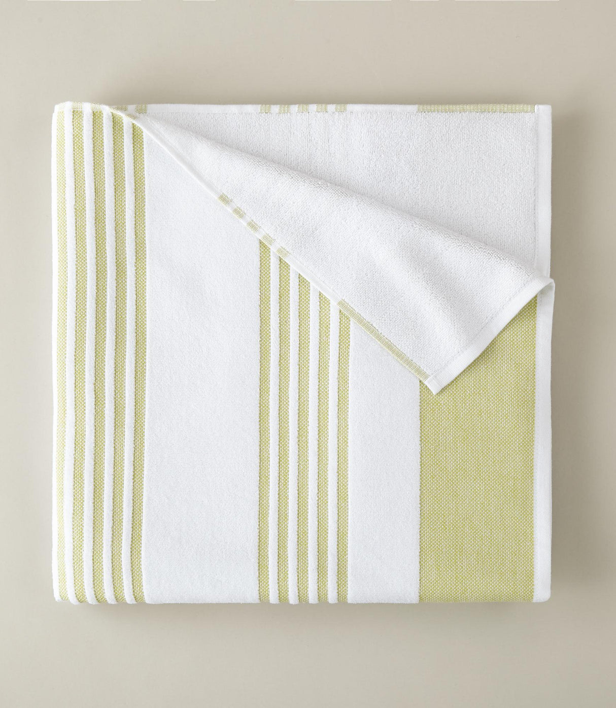 Peacock Alley AEGEAN STRIPE BEACH TOWEL Lime