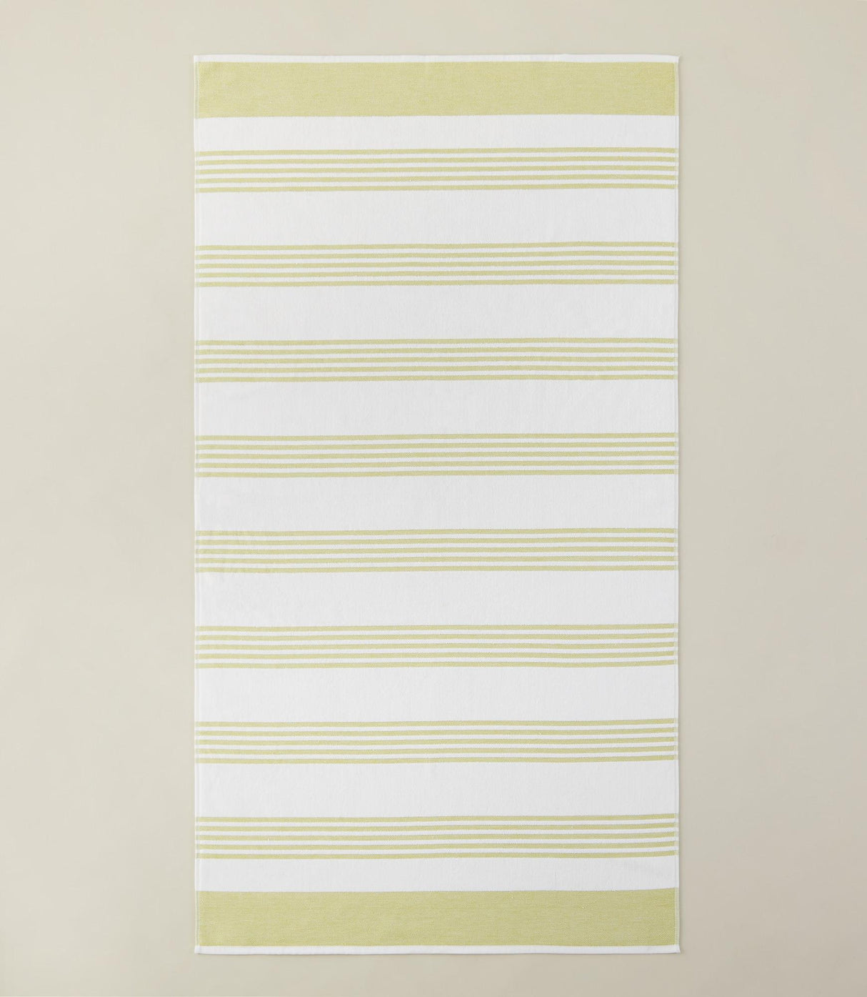 Peacock Alley AEGEAN STRIPE BEACH TOWEL Lime