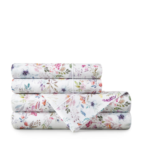 Peacock Alley Chloe Floral Percale Sheet Set QUEEN