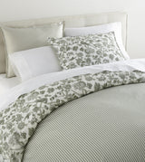 Peacock Alley Highgrove Classic Printed Duvet Set Moss