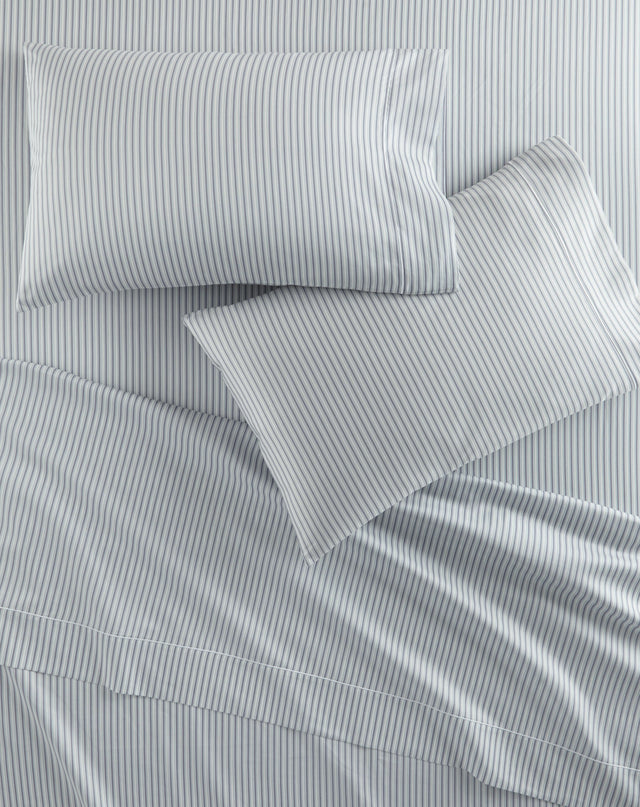 Peacock Alley Windsor Stripe Sheet Sets Wedgewood