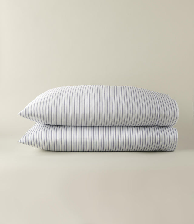 Peacock Alley Windsor Stripe Pillow Cases Wedgewood