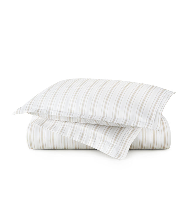 Peacock Alley Classic Printed Duvet Set -Shelby Stripe QUEEN
