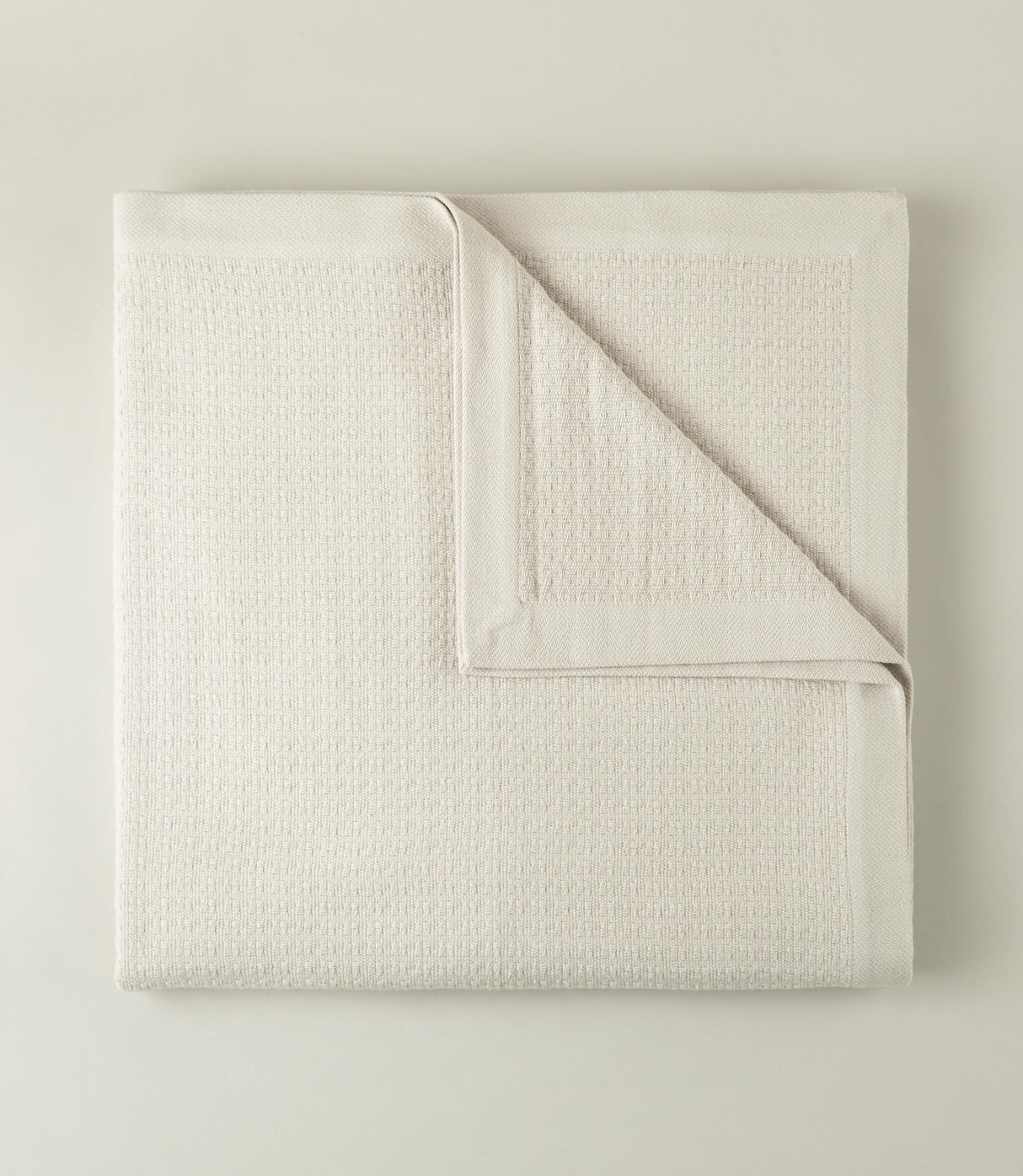 Peacock Alley NEWPORT COTTON BLANKET PLATINUM