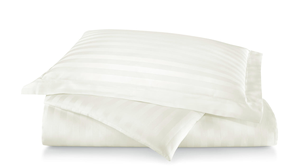 Peacock Alley Soprano Stripe Sateen Duvet Set IVORY