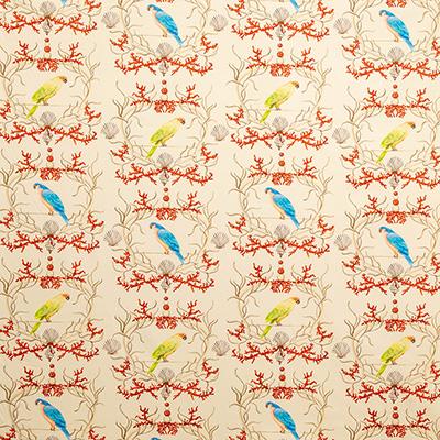 Pindler TIKI ROOM CORAL Fabric