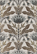 Thibaut Lotus Natural Wallpaper