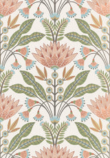 Thibaut Lotus Apricot Wallpaper