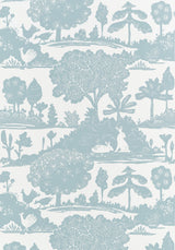 Thibaut La Foret Spa Blue Wallpaper