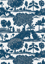 Thibaut La Foret Navy Wallpaper