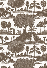 Thibaut La Foret Brown Wallpaper