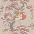 JF Fabrics 3104 Coral/Pink/Tan/Copper/Mauve/Grey (41) Wallpaper