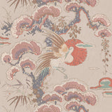 JF Fabrics 3104 Coral/Pink/Tan/Copper/Mauve/Grey (41) Wallpaper