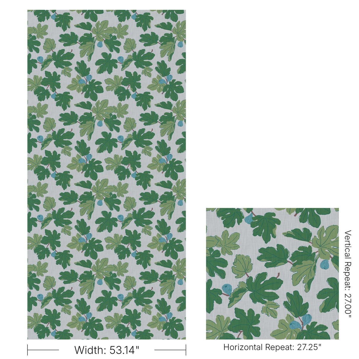 Brunschwig & Fils FIGUIER OUTDOOR AQUA/LEAF Fabric