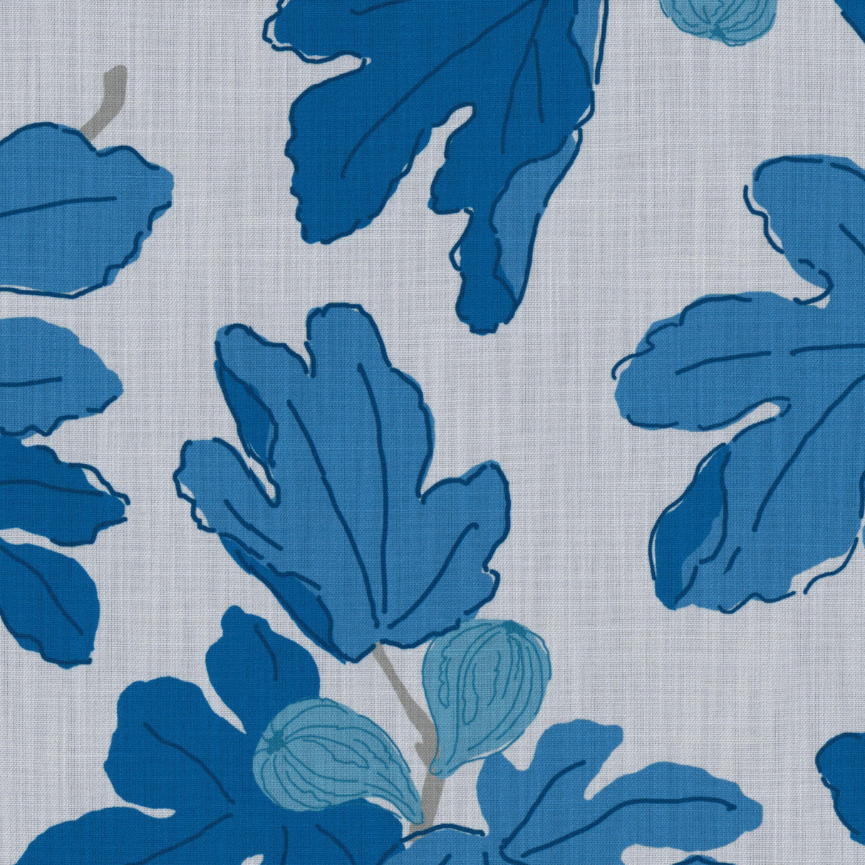 Brunschwig & Fils FIGUIER OUTDOOR BLUE Fabric