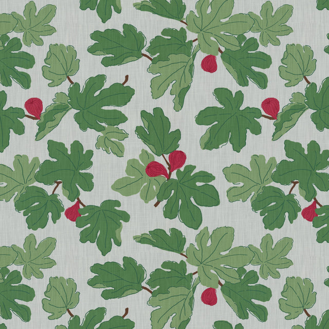 Brunschwig & Fils FIGUIER OUTDOOR BERRY/LEAF Fabric