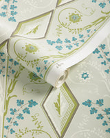 Brunschwig & Fils GALLIER DIAMOND MIST Wallpaper