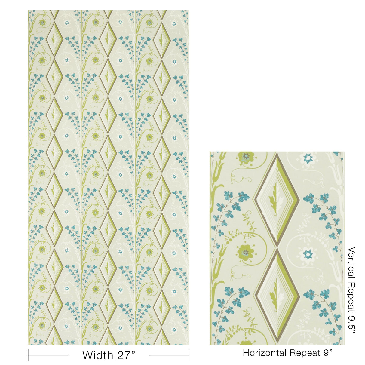 Brunschwig & Fils GALLIER DIAMOND MIST Wallpaper