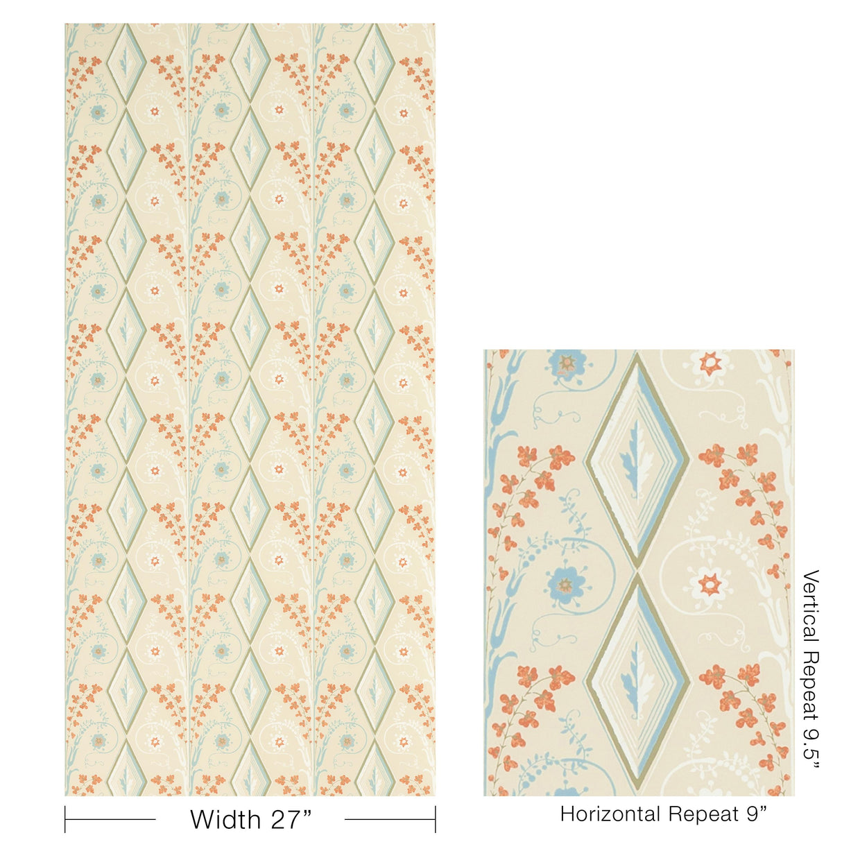 Brunschwig & Fils GALLIER DIAMOND OPAL Wallpaper
