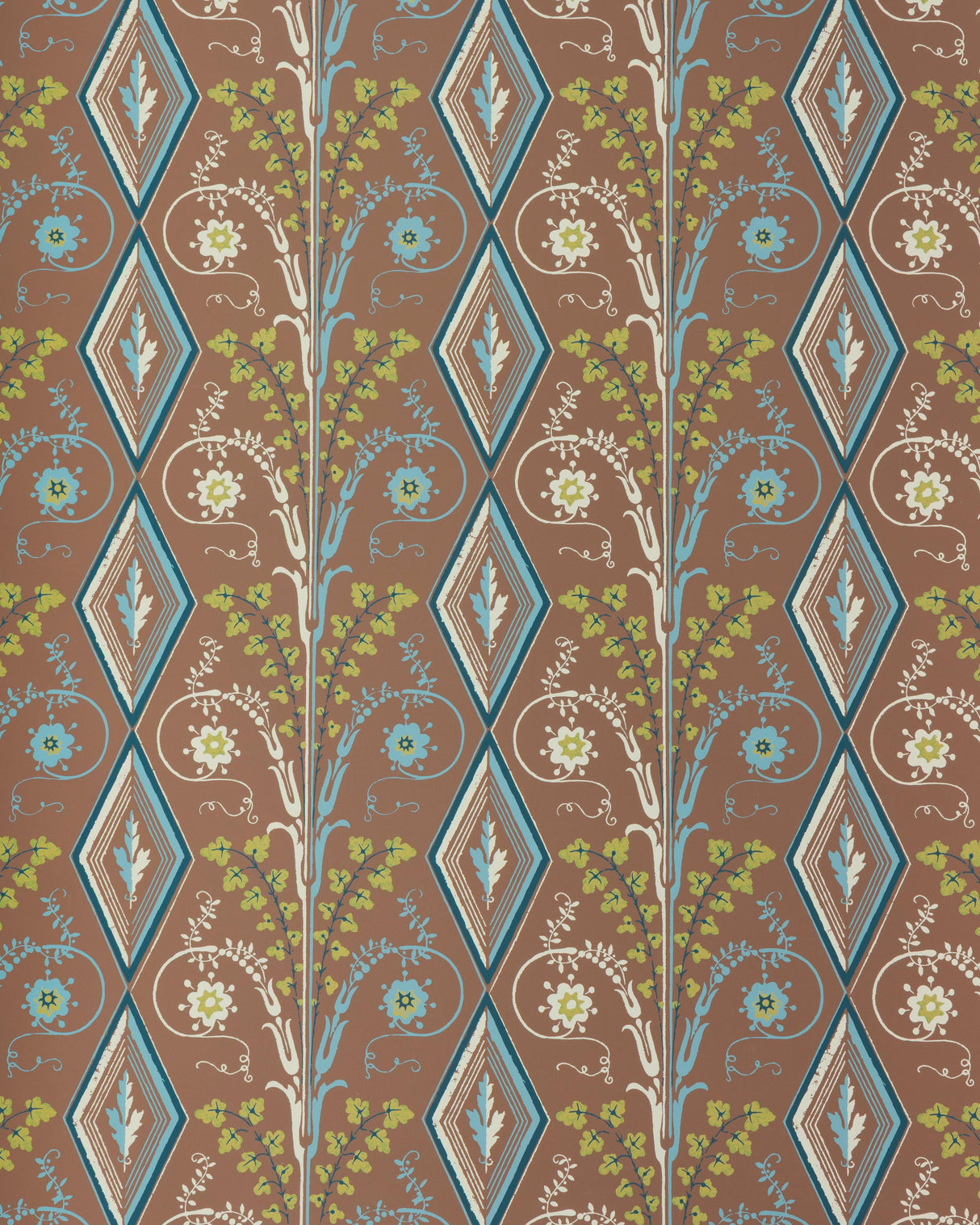 Brunschwig & Fils GALLIER DIAMOND MOCHA Wallpaper