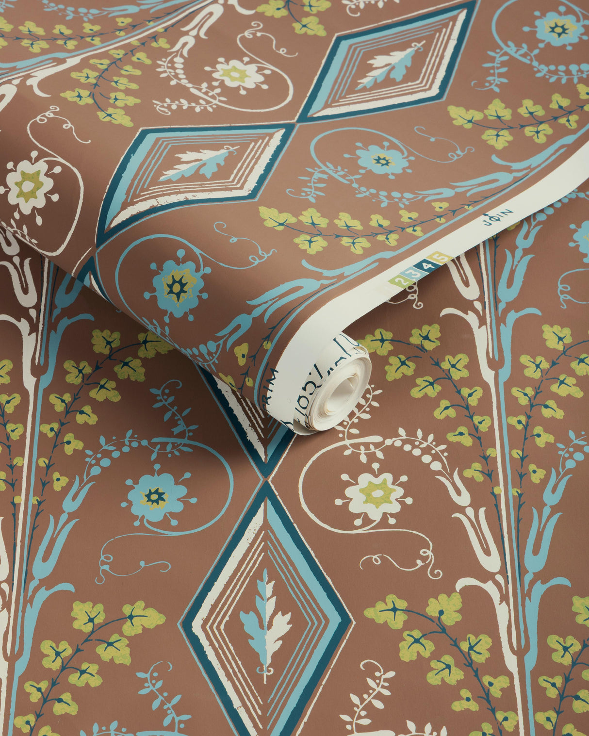 Brunschwig & Fils GALLIER DIAMOND MOCHA Wallpaper
