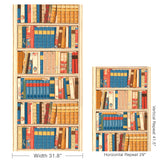 Brunschwig & Fils BIBLIOTHEQUE RED/BLUE Wallpaper