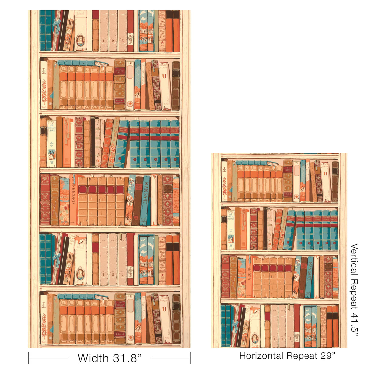 Brunschwig & Fils BIBLIOTHEQUE SPICE Wallpaper