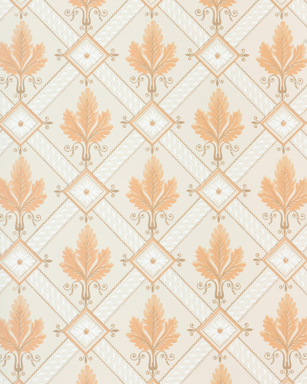 Brunschwig & Fils LATROBE APRICOT Wallpaper