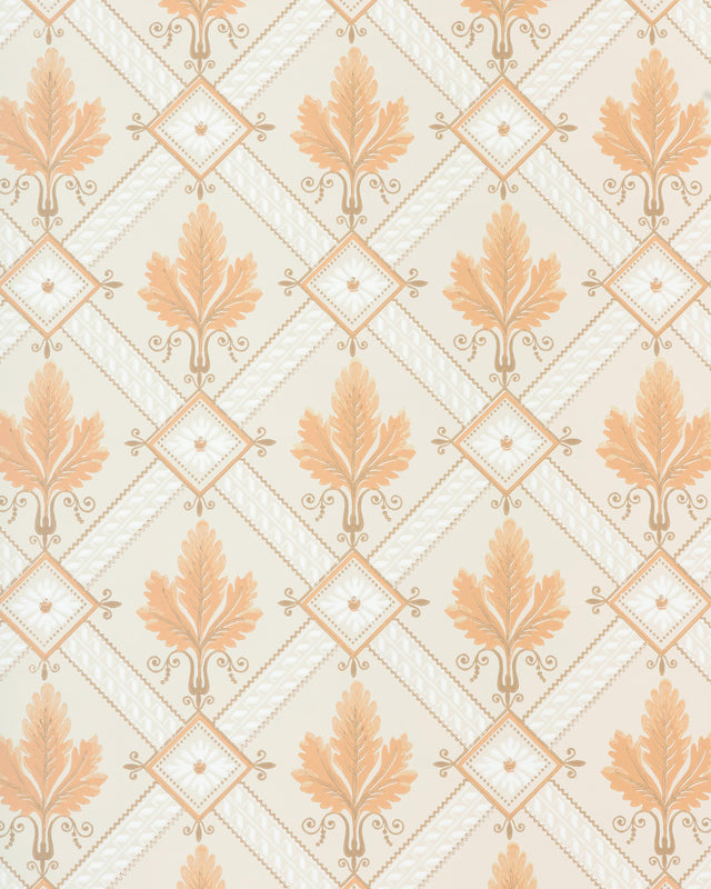 Brunschwig & Fils LATROBE APRICOT Wallpaper
