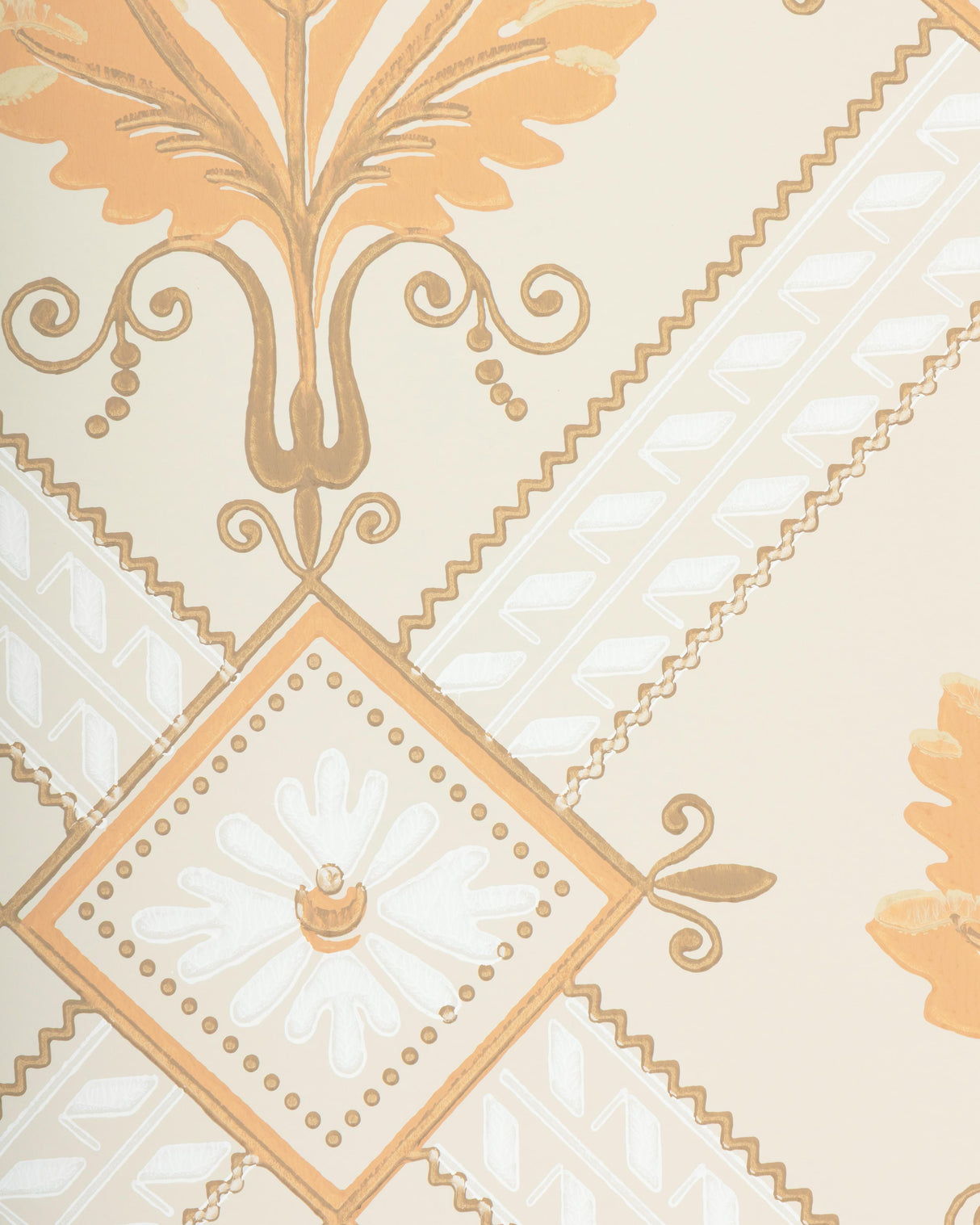Brunschwig & Fils LATROBE APRICOT Wallpaper