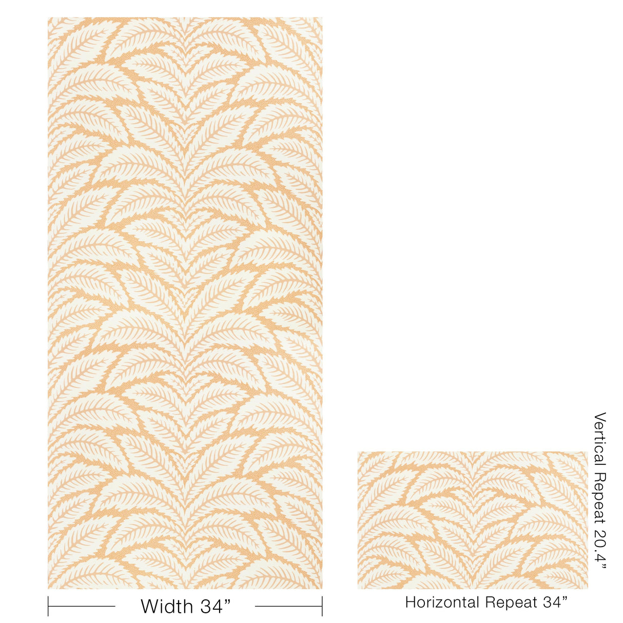 Brunschwig & Fils TALAVERA SISAL APRICOT Wallpaper