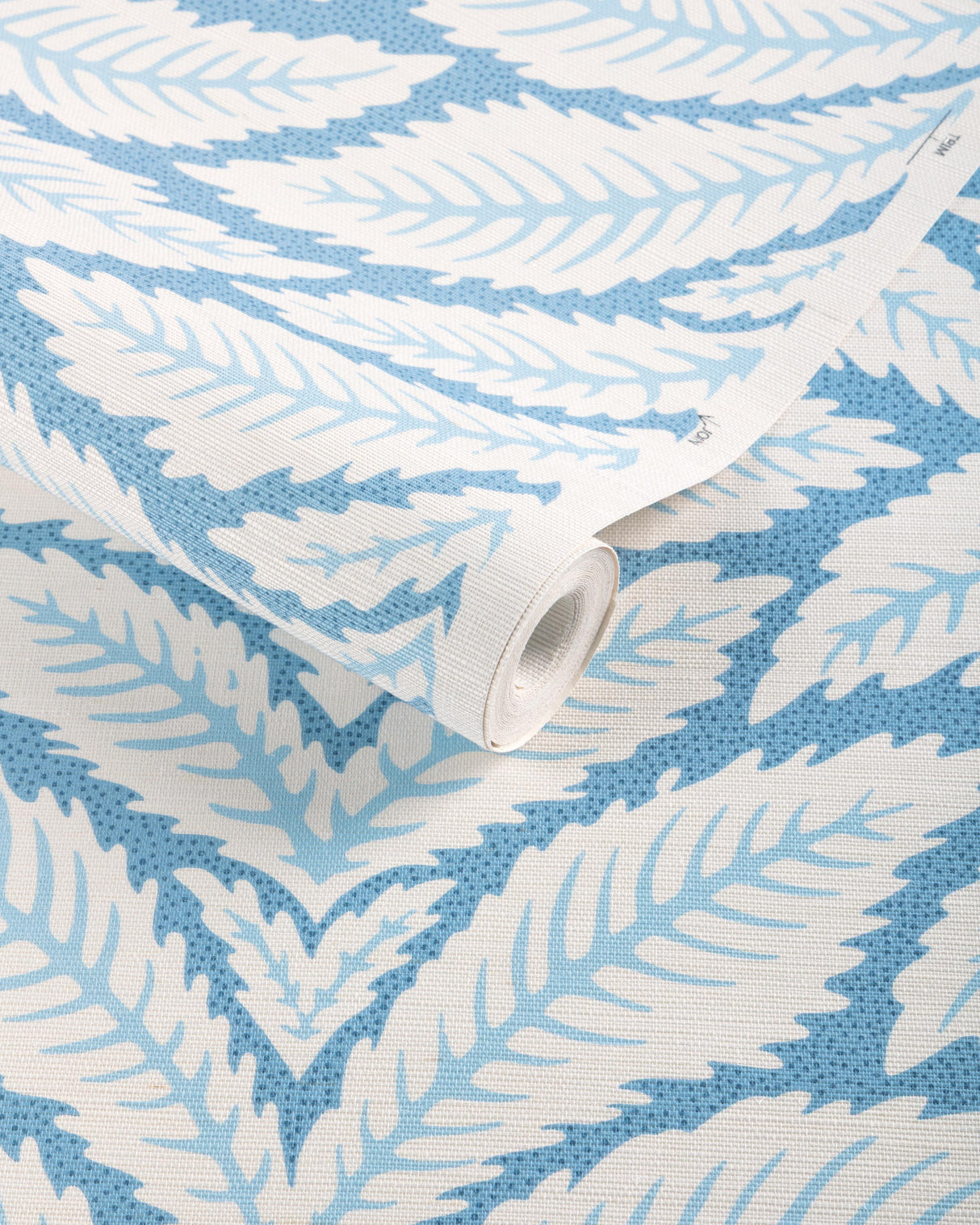 Brunschwig & Fils TALAVERA SISAL BLUE Wallpaper