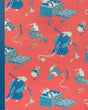 Brunschwig & Fils SHIMO RED/BLUE Wallpaper