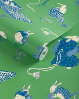 Brunschwig & Fils SHIMO GREEN/BLUE Wallpaper