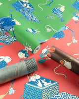 Brunschwig & Fils SHIMO GREEN/BLUE Wallpaper