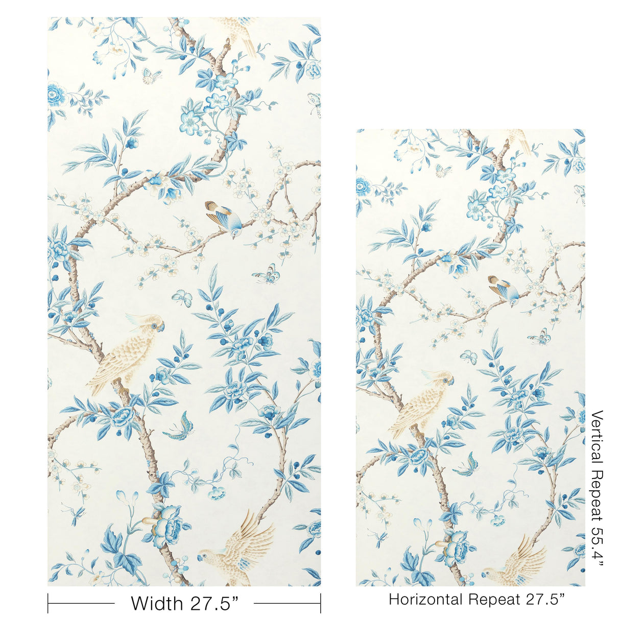 Brunschwig & Fils KANCHOU AZURE Wallpaper