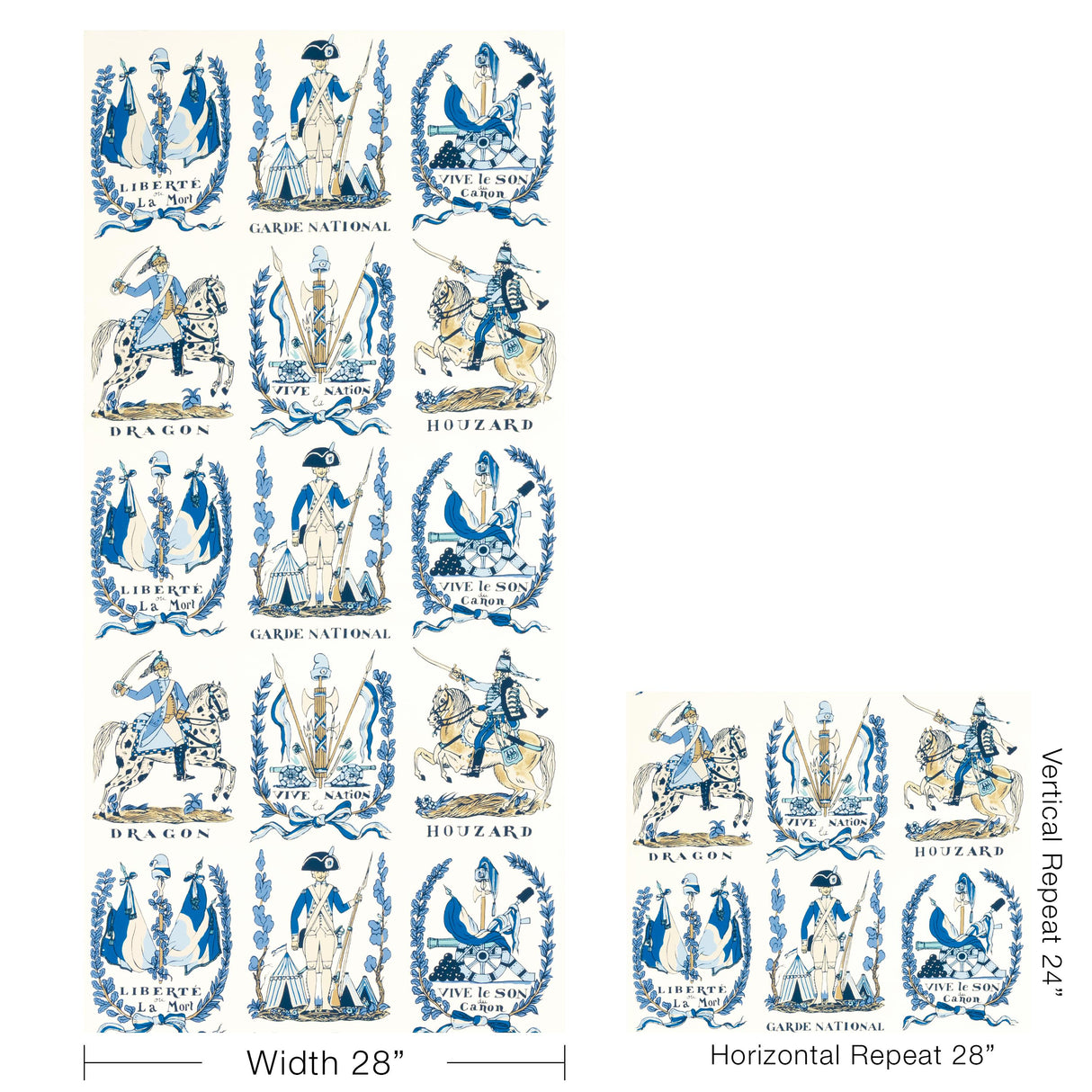 Brunschwig & Fils NEW BATTLE OF VALMY CADET Wallpaper