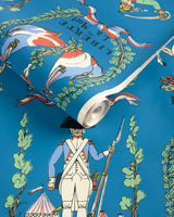 Brunschwig & Fils NEW BATTLE OF VALMY BLUE Wallpaper