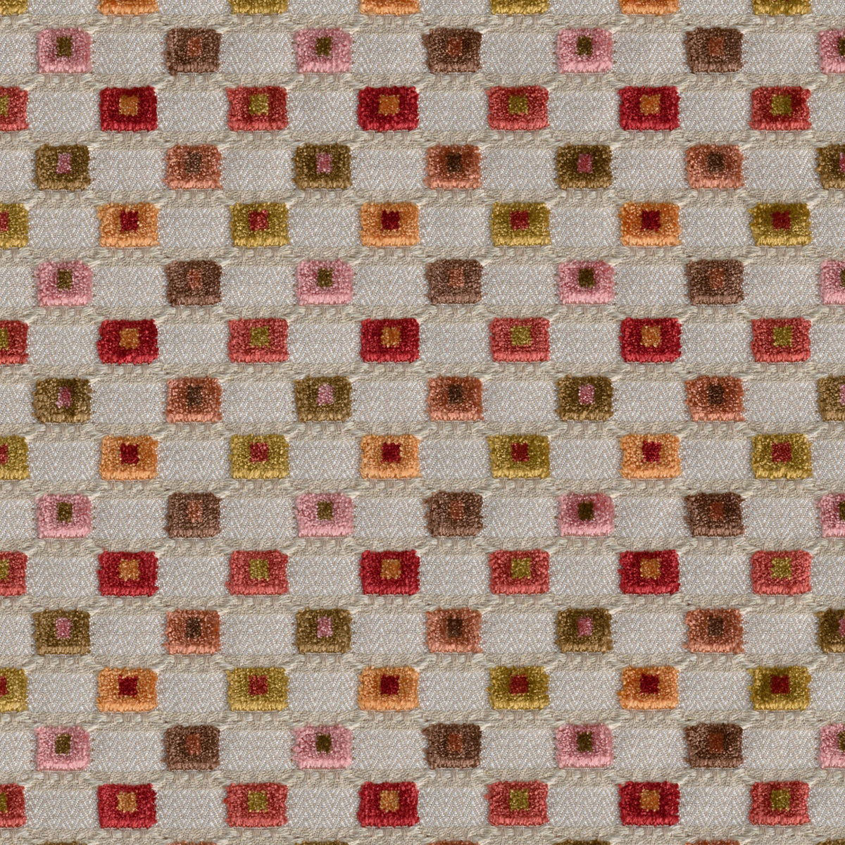 Lee Jofa LISBON VELVET CORAL MULTI Upholstery Fabric