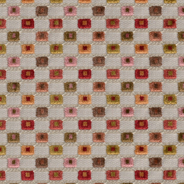 Lee Jofa LISBON VELVET CORAL MULTI Upholstery Fabric